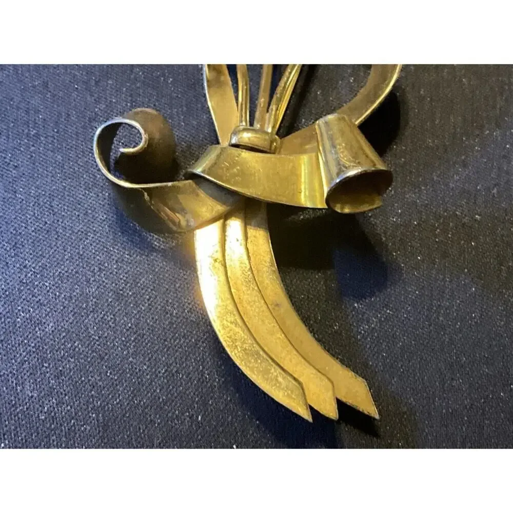 Vintage 925 Silver Vermile Coro Brooch
